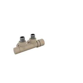 Robinetterie thermostatisable H coudé 1/2', tête man. droite - Kit P couleur|Acova-ACA991599