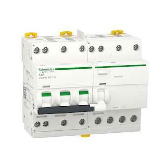 Acti9 iDD40N - disjoncteur différentiel tête de groupe - 3P+N C 40A 10kA 30mA AC|Schneider Electric-SCHA9DV3740