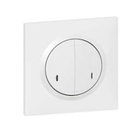 Commande double sans fil dooxie with Netatmo pour éclairage et prise - blanc|Legrand-LEG600088