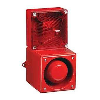 Combiné 114dB feu flash 13J 24Vcc optique Orange IP66/67|AE&T-APQDSF100242