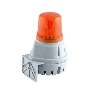 Avertisseur 100dB avec flash 1J 24Vcc/ca optique Orange IP65|AE&T-APQF100BX0242