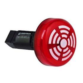 Combiné Feu fixe/Buzzer 80dB - Série 150 - 24VDC - Rouge - Montage encastré|-WRM15010055