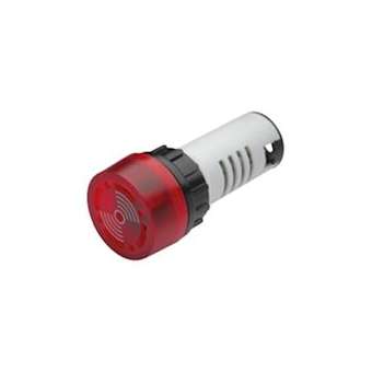 Buzzer combine 80dB à 10 cm feu LED rouge 230Vcc/ca IP65|AE&T-APQO50B2303