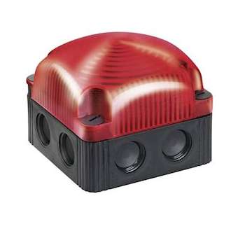 FlexSQUARE - Série 853 - Feu double flash - 24VDC - Rouge - Montage à plat/mural|-WRM85311055