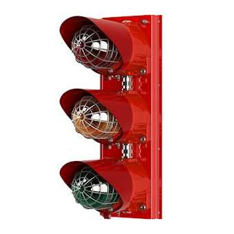 Feu routier ATEX LED 338cd IP66 24 VCC - ROUGE ORANGE|AE&T-APQGNEXP2LRLO024