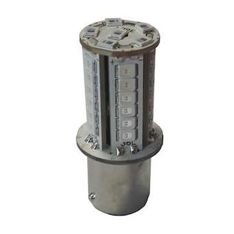 Ampoule BA15d LED fixe pour BR50 24 Vcc/Vca Jaune|AE&T-APQAMPBA15HLEDF0245