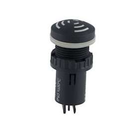 Mini-buzzer son pulsé 80dB à 10cm 12/24 Vcc/Vca IP65|AE&T-APQ107PULS012024