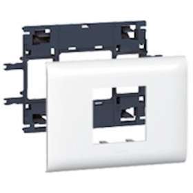 Support Mosaic 2 modules pour goulotte DLP monobloc avec couvercle 85mm|Legrand-LEG010992