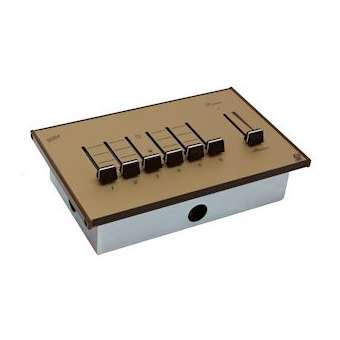 Pupitre de commande encastrable analogique 0/10Vcc, 6 circuits + 1 général|Rve-RVTBB6-E