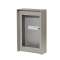 Cadre saillie aluminium avec visière 2 modules p/gt