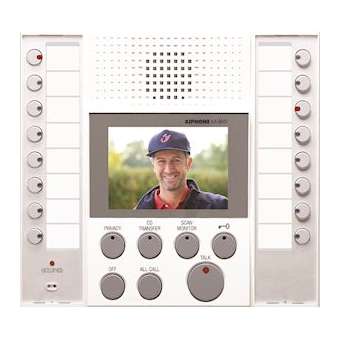 Poste maître vidéo 2x8 lignes Façade blanche|Aiphone-AIPAX8MVW