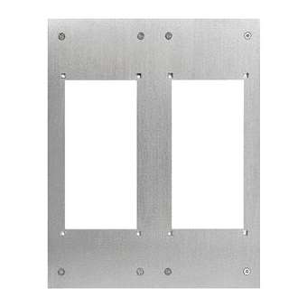 Façade inox pour intégration 2 x gf2f dans potelet pa1603|Aiphone-AIPP202F