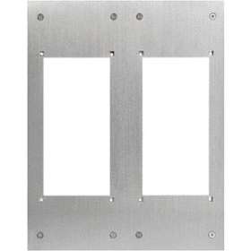 Façade inox pour intégration 2 x gf2f dans potelet pa1603|Aiphone-AIPP202F