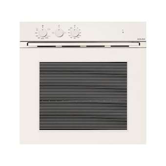 Four gaz émail lisse - Minuteur 60min - 5 fonctions - Gril gaz - Allumage 1 main|Airlux-ALXGFMG51WH