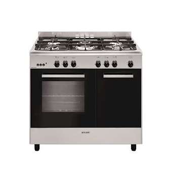 Gazinière butanette 90 x 60 cm inox - Alpha Butamax - Four tout gaz catalyse|Airlux-ALXGA960PCGIX