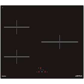 Table induction 60 cm - 3 foyers - 4,65 kW - Commandes sensitives centralisées|Airlux-ALXATI630BK