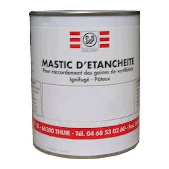 Mastic acrylique, pot de 6 kg, pour montage intérieur|S&P France ( Unelvent )-UNE863181