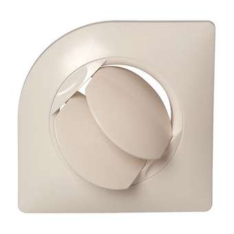 Grille plastique fixe BIO Design D 125 mm - Blanc|Aldes-ALD11022061