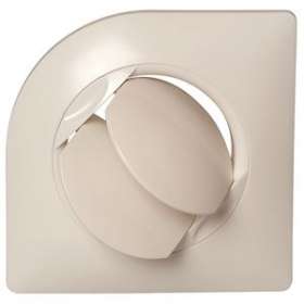 Grille plastique fixe BIO Design D 125 mm - Blanc|Aldes-ALD11022061
