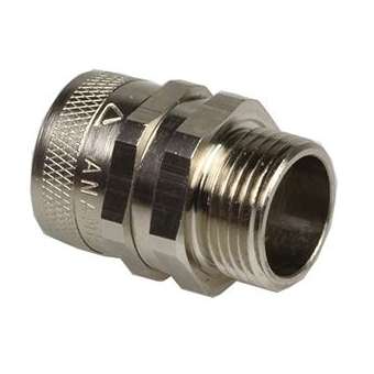 Racc. droit, Tourn., Laiton nickelé, M20x1,5, IP 54 - Gaine FCE/FCD DN18|Anamet-ANM2611180