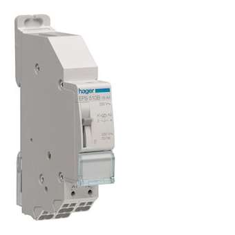 Télérupteur 1F 230V Sans Vis avec passage de barre|Hager-HAGEPS510B
