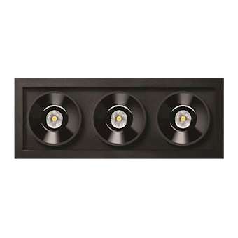 Black Foster Rec 3 38DEG Dim Push 2700K N|Arkoslight-OSZA3193020N