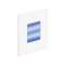 BALIZ 2 - Encastré Mur carré, fixe, blanc, LED intég. 0,92W bleu