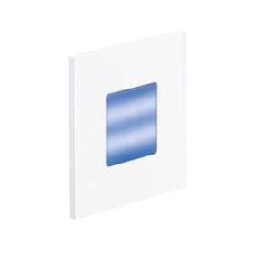 BALIZ 2 - Encastré Mur carré, fixe, blanc, LED intég. 0,92W bleu|Aric-ARI50381