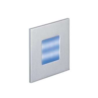 BALIZ 2 - Encastré Mur carré, fixe, gris, LED intég. 0,92W bleu|Aric-ARI50382