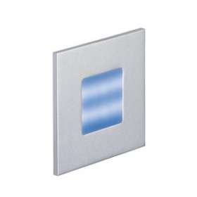BALIZ 2 - Encastré Mur carré, fixe, gris, LED intég. 0,92W bleu|Aric-ARI50382