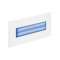 BALIZ 3 - Encastré Mur rectang., fixe, blanc, LED intég. 2,76W bleu