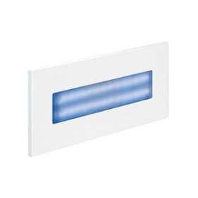 BALIZ 3 - Encastré Mur rectang., fixe, blanc, LED intég. 2,76W bleu|Aric-ARI50383