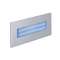 BALIZ 3 - Encastré Mur rectang., fixe, gris, LED intég. 2,76W bleu