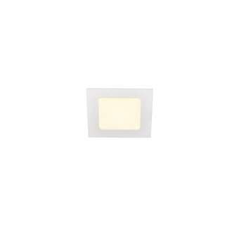 SENSER 12, encastré de plafond intérieur, carré, blanc mat, LED, 6W, 3000K|SLV-DC51003011