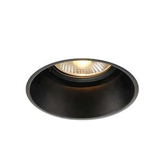 HORN-T, encastré de plafond intérieur, noir mat, GU10/QPAR111, 75W max|SLV-DC5113170