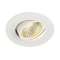 NEW TRIA 77, rond, LED, blanc mat, 9,1W, 3000K, 38DEG, clips ressorts