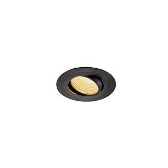 NEW TRIA 110, rond, LED, noir, 16W 2700K 38DEG alim et clips ressorts inclus|SLV-DC5114220