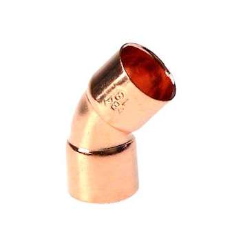 COURBE 45Ø FF CU 35 A SOUDER CUIVRE|Druise Plomberie Banalisée-RPBCUCOURBE45DFF35