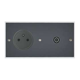 Art d'Arnould univers Mémoire prise 2P+T 16A 250V et prise télévision - cristal|Arnould-ARD67039
