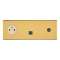 Art d'Arnould univers Mémoire 2P+T- + RJ45 cat.6 FTP + TV simple - Or brossé