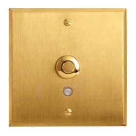 Art d'Arnould univers Mémoire poussoir lumineux bouton rond 2A - or brossé|Arnould-ARD67211
