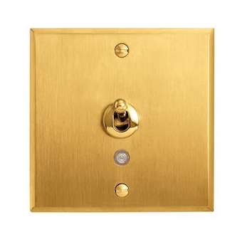 Art d'Arnould univers Mémoire poussoir à levier lumineux 6A - or brossé|Arnould-ARD67217