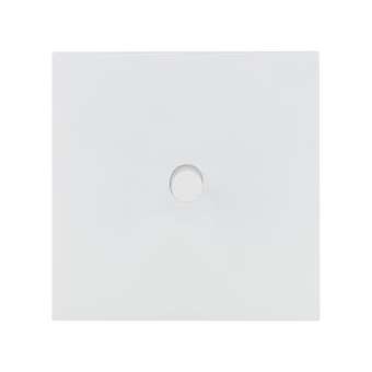 Art d'Arnould univers Epure poussoir à bouton rond 2A - blanc satin|Arnould-ARD67910