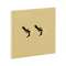 Art d'Arnould univers Epure double poussoir - or miroir