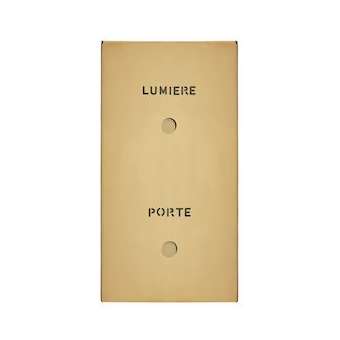 Art d'Arnould univers Epure guichet lum + marquages Porte et Lumière - or miroir|Arnould-ARD67793