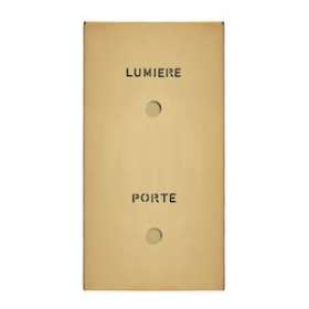 Art d'Arnould univers Epure guichet lum + marquages Porte et Lumière - or miroir|Arnould-ARD67793