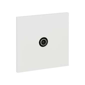Art d'Arnould univers Epure prise télévision simple - blanc satin|Arnould-ARD67929