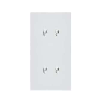 Art d'Arnould univers Epure quatre va-et-vient ou interrupteur - blanc satin|Arnould-ARD67908