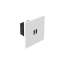 Chargeur 1 USB Type-C Art Univers Epure 3A 30W Power Delivery - Blanc satin