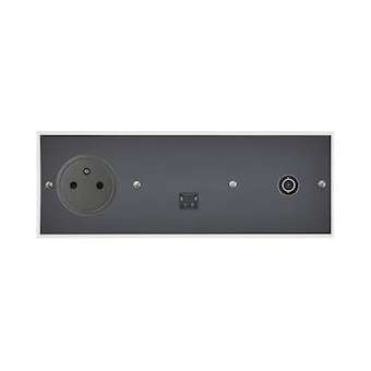 Art d'Arnould univers Mémoire 2P+T +RJ45 cat.6 FTP + TV simple - Cristal|Arnould-ARD67037